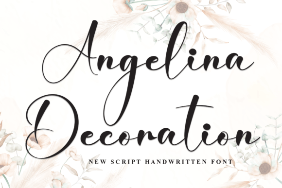 Angelina Decoration: A Delicate Typeface for Modern Brand Identity