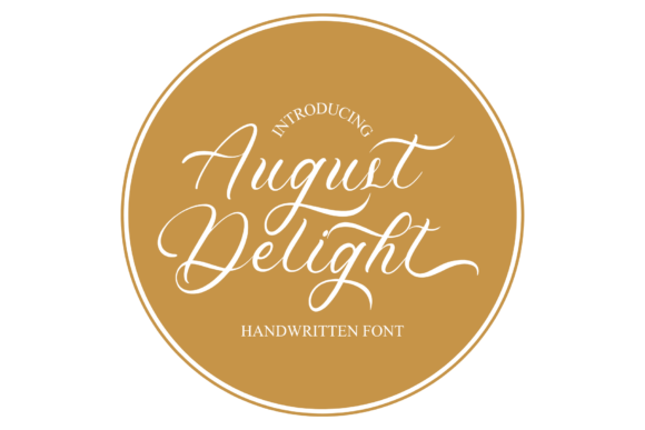 August Delight Typeface: Elevate Your Handmade Brand with Late Summer Charm