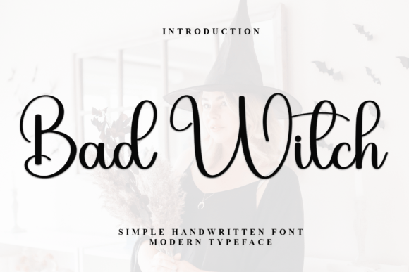 Bad Witch: A Delicate Script Typeface for Editorial Design