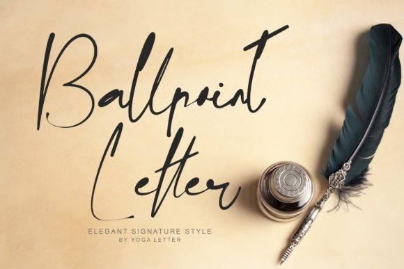 Ballpoint Letter: A Script Typeface for Elegant Editorial Design