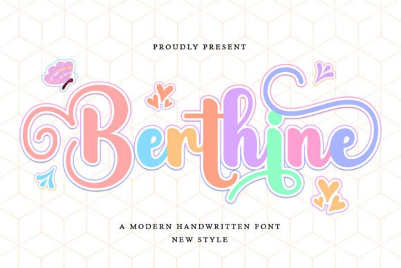 Berthine: A Handwritten Script Font for Elegant Web Design