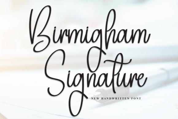 Birmigham Signature: The Elegant Typeface for Editorial Design