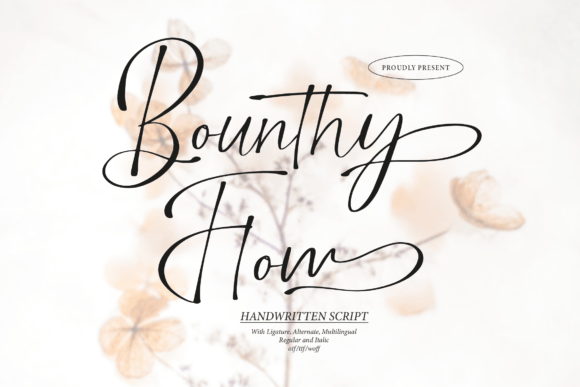 Bounthy Flow: The Script Typeface for Authentic Campaigns