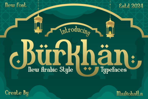 Burkhan: An Elegant Arabic-Style Typeface for Modern Branding