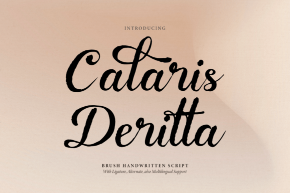Calaris Deritta: A Brush Handwritten Font for Creative Branding