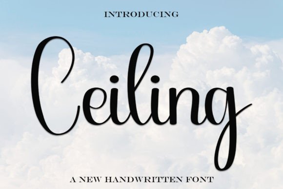 Ceiling Typeface: Elevate Campaign Visuals with Handwritten Elegance