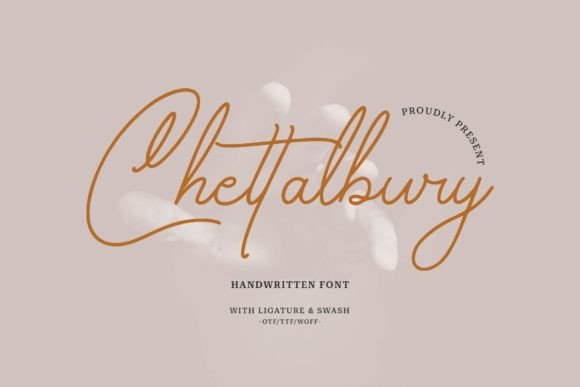 Chettalbury: The Handwritten Typeface for Modern Editorial Design