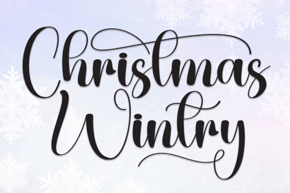 Christmas Wintry: A Cozy Script Font for Handmade Holiday Designs