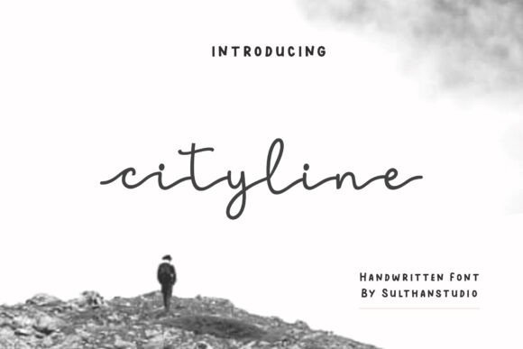 City Line: A Handwritten Monoline Typeface for Modern Brand Identity