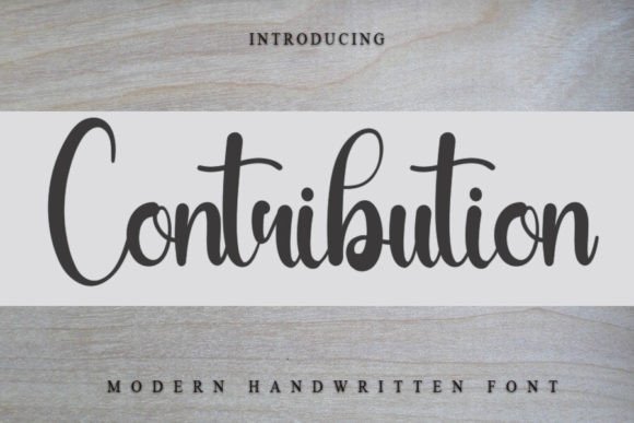 Contribution Typeface: Elevating Handmade Brand Identity