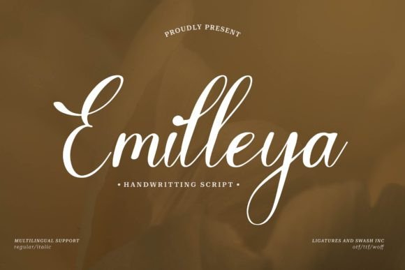 Emilleya: A Graceful Script Font for Editorial Design