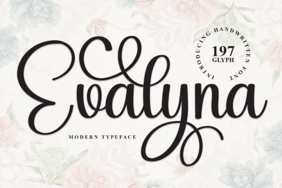 Evalyna: A Handwritten Typeface for Editorial Elegance