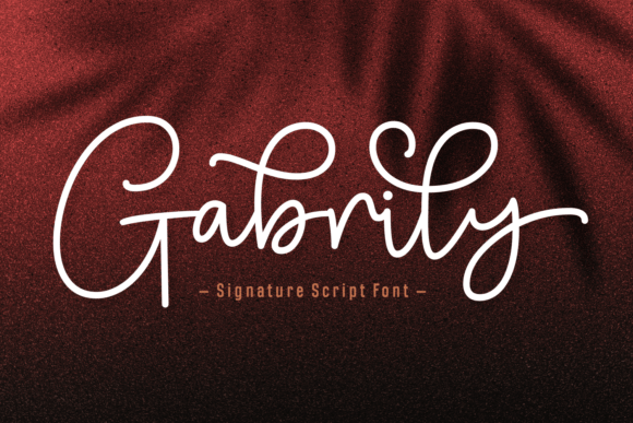 Gabrily: The Signature Script Font for Modern Web Design