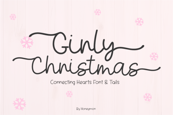 Girly Christmas Font: A Charming Script for Holiday Creations
