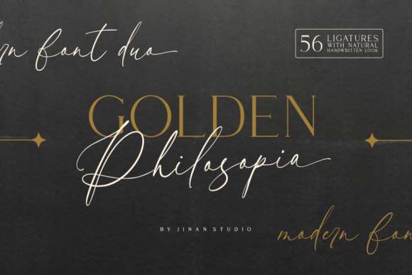 Golden Philosopia Duo: The Premium Typeface for Scroll-Stopping Campaigns