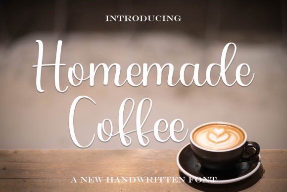Homemade Coffee: The Handwritten Typeface for Authentic Branding