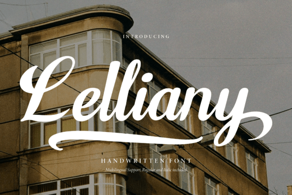 Lelliany: The Elegant Handwritten Script Font for Crafters and Sellers