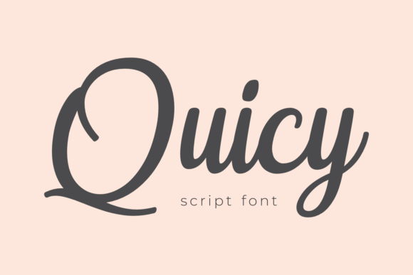Quicy Typeface: Elevating Editorial Design with Elegant Script