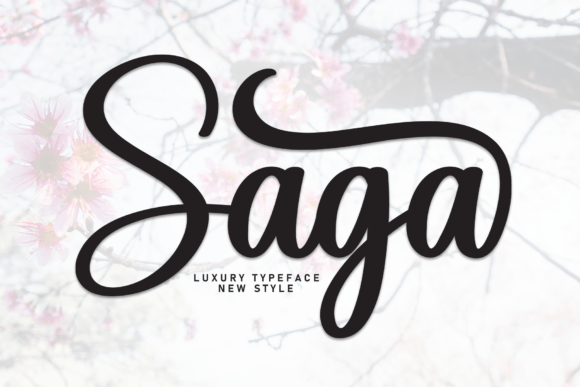 Saga: The Handwritten Typeface for Editorial Design