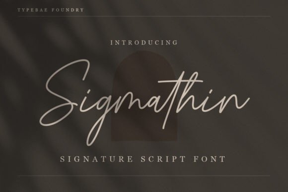 Sigmathin: A Graceful Script Font for Editorial Elegance