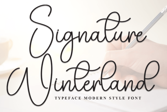 Signature Winterland: The Handwritten Typeface for Cozy Branding