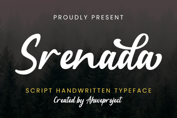 Srenada: A Handwritten Script for Authentic Editorial Design