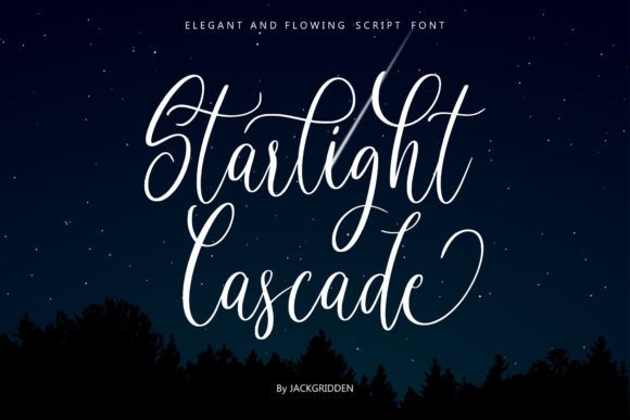 Starlight Cascade: A Designer’s Take on Elegant Script Typography