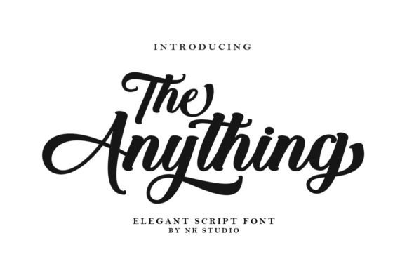 The Anything: Elevating Editorial Design with Elegant Script Typography