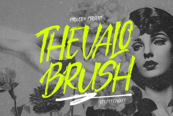 Thevalo Brush: A Handwritten Typeface for Editorial Design