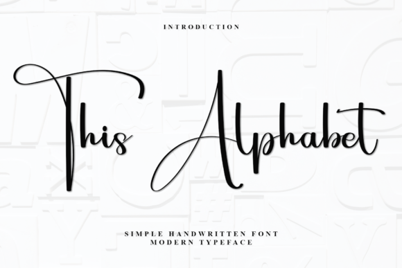 This Alphabet: The Handwritten Typeface for Elegant Web Design
