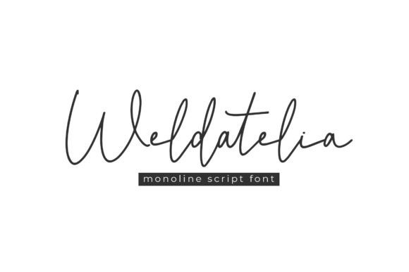 Weldatelia: A Refined Script Font for Editorial Elegance
