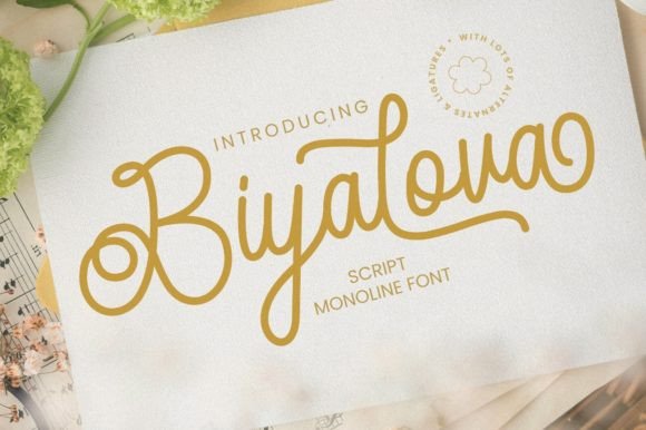 Why Biyalova Is the Perfect Script Font for Your Brand Identity
