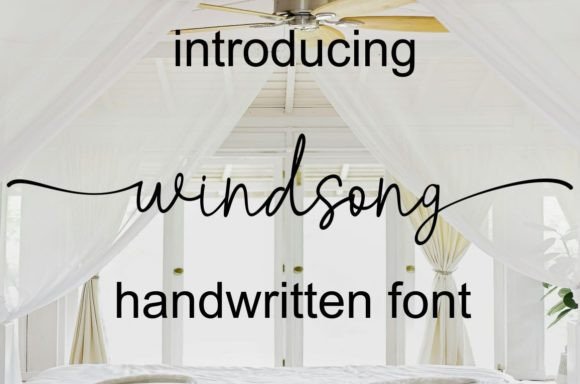 Windsong Typeface: Elevate Handmade Branding with Graceful Script