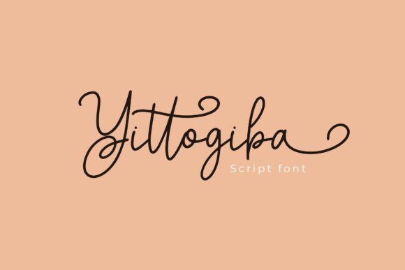 Yittogiba: A Modern Script Typeface for Digital Branding