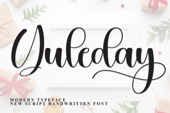 Yuleday: A Festive Script Typeface for Modern Web Design